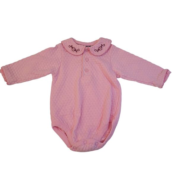 Vintage Disney Winnie the Pooh Baby Sleeper Pink Long Sleeve Size 3-6 Months - Picture 1 of 5